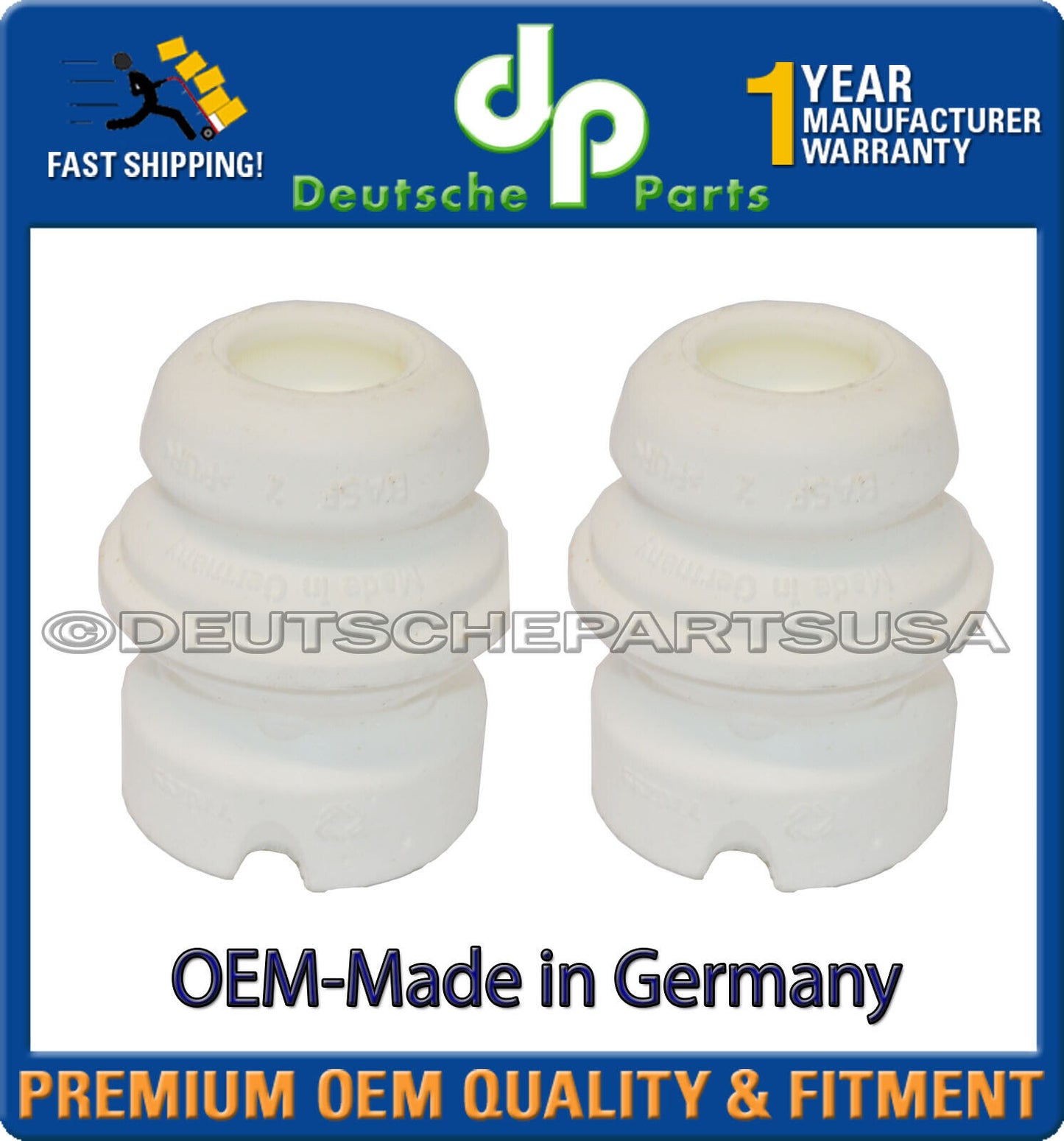 BMW E90 E92 325i 328i 330i LH + RH Front Bump Stop for Strut 31336771352 Set 2
