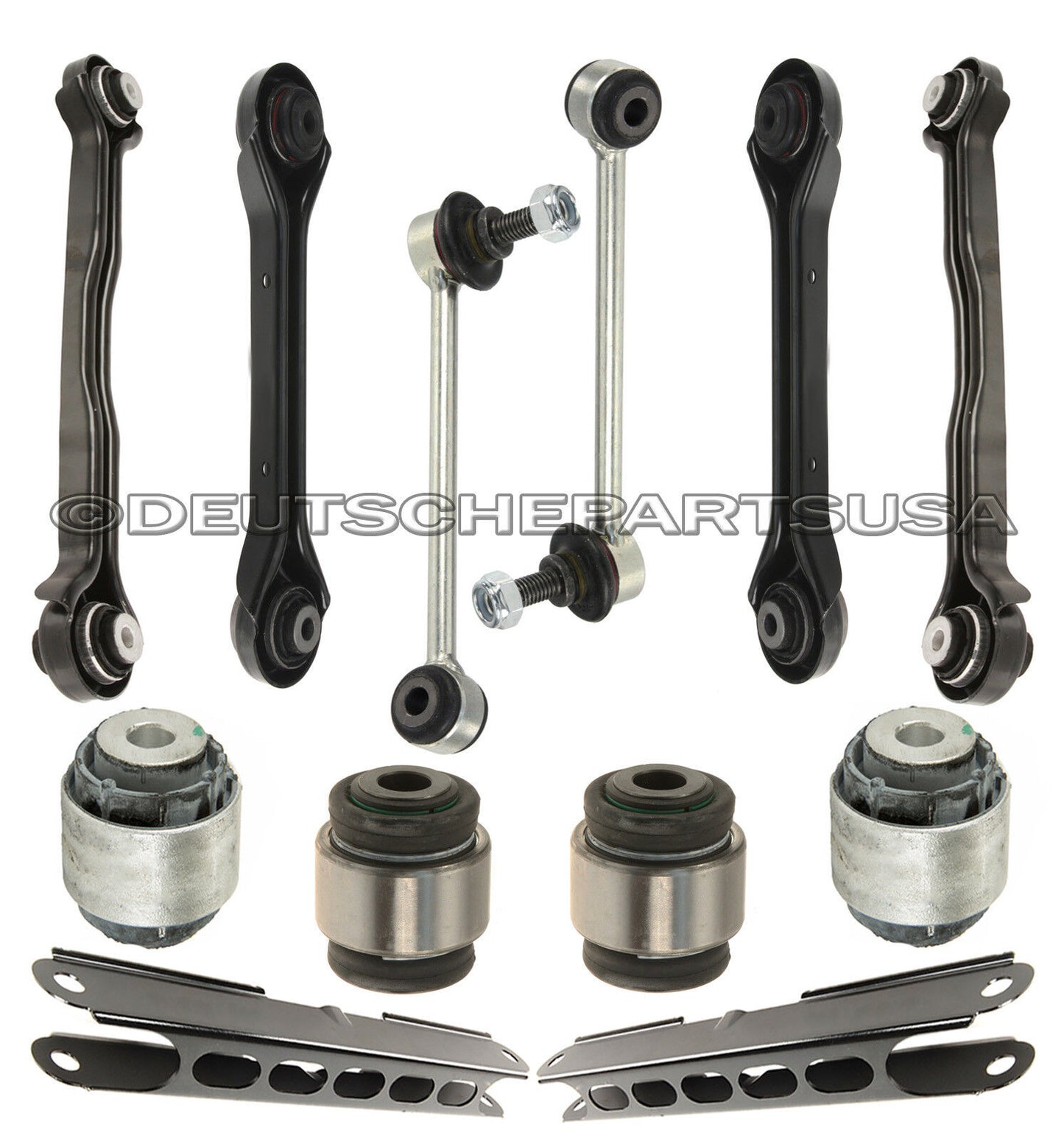 Rear Trailing Control Arms Track Rods Bump Stops for BMW E90 SUSPENSION KIT 16pc