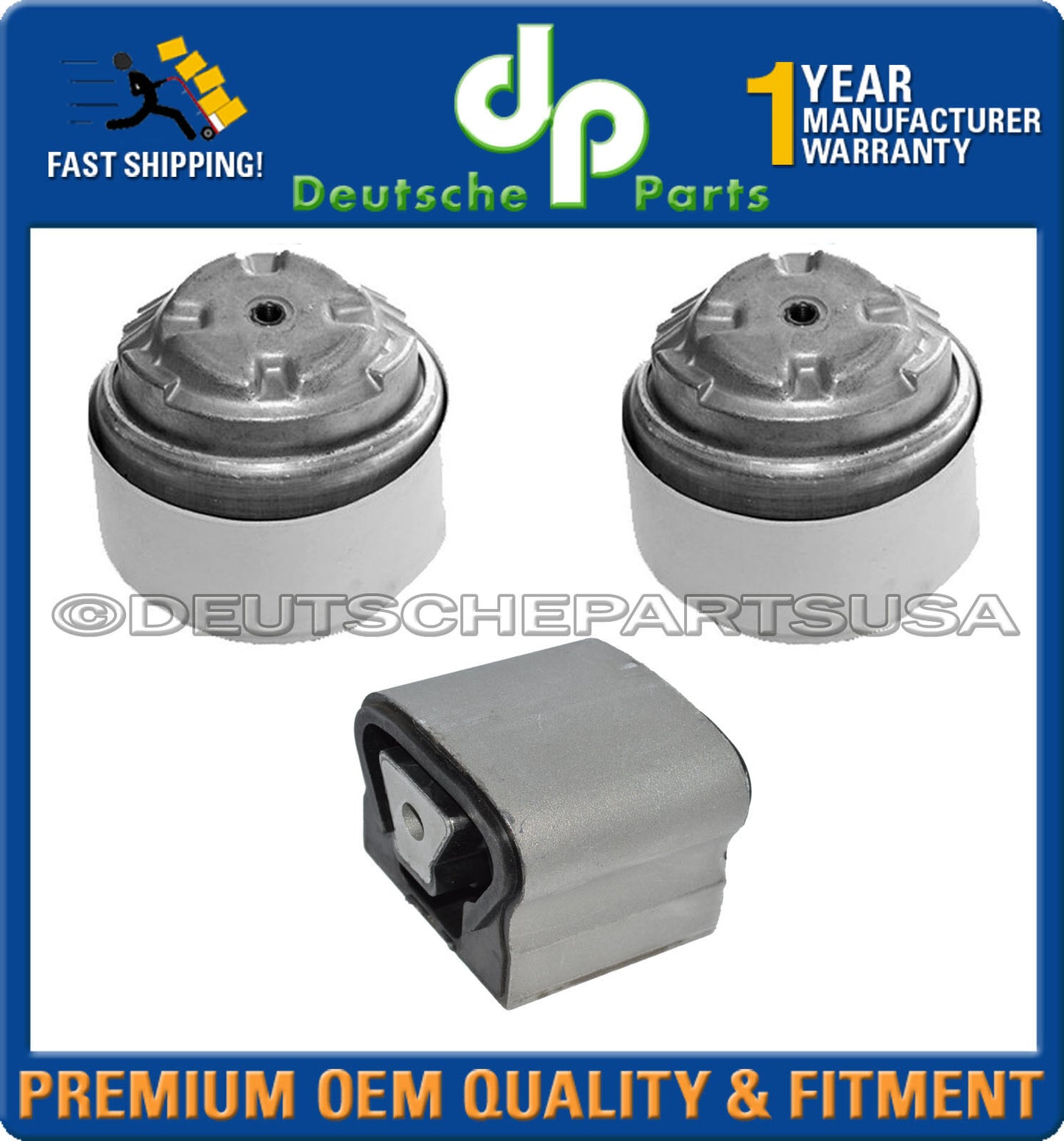 Mercedes W220 S-Class S500 4MATIC Engine Motor Transmission Mount Mounts SET 3