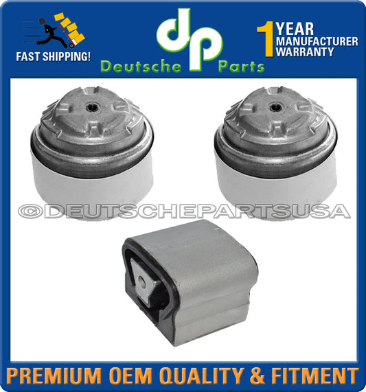 Mercedes W220 S-Class S500 4MATIC Engine Motor Transmission Mount Mounts SET 3