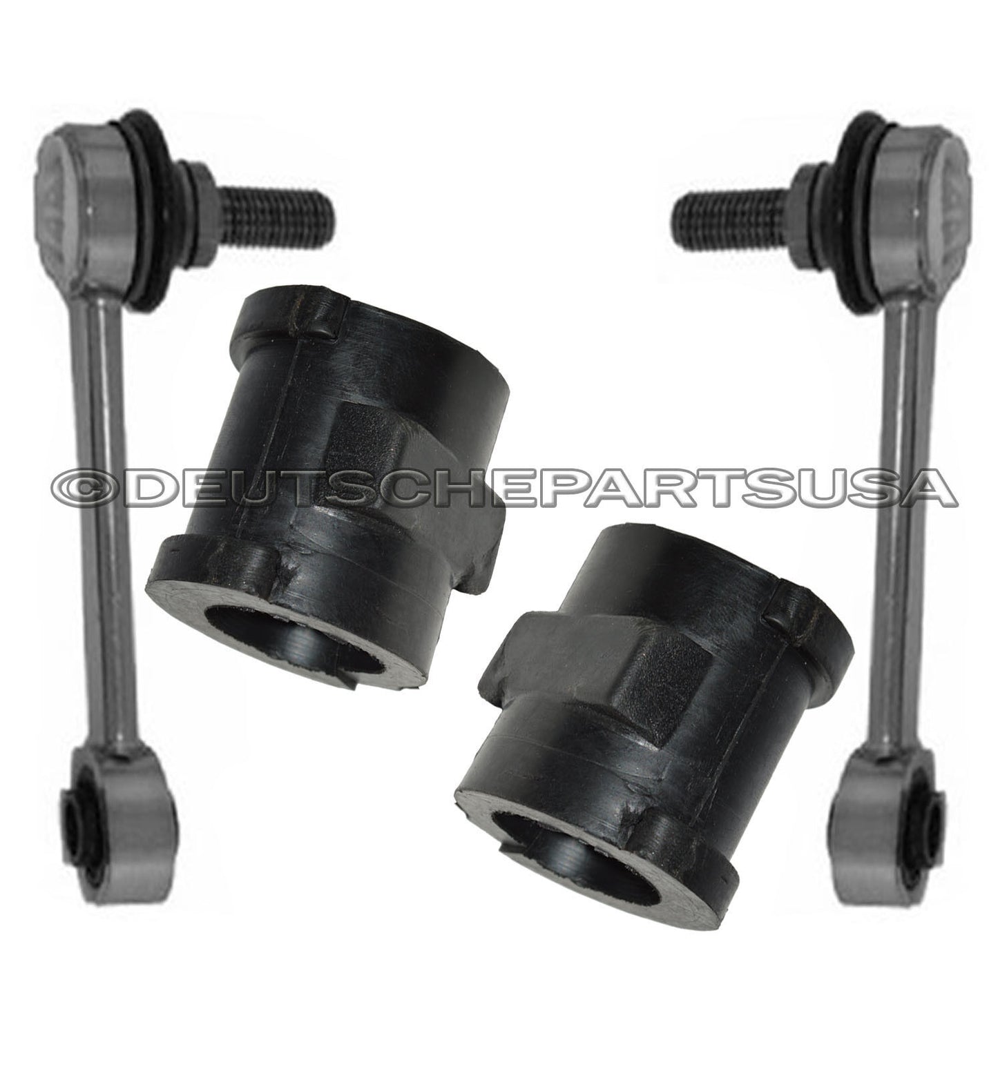 Jaguar XK8 XKR MJA 2102CE Front Stabilizer Sway Anti Roll Bar Link Bushing KIT 4