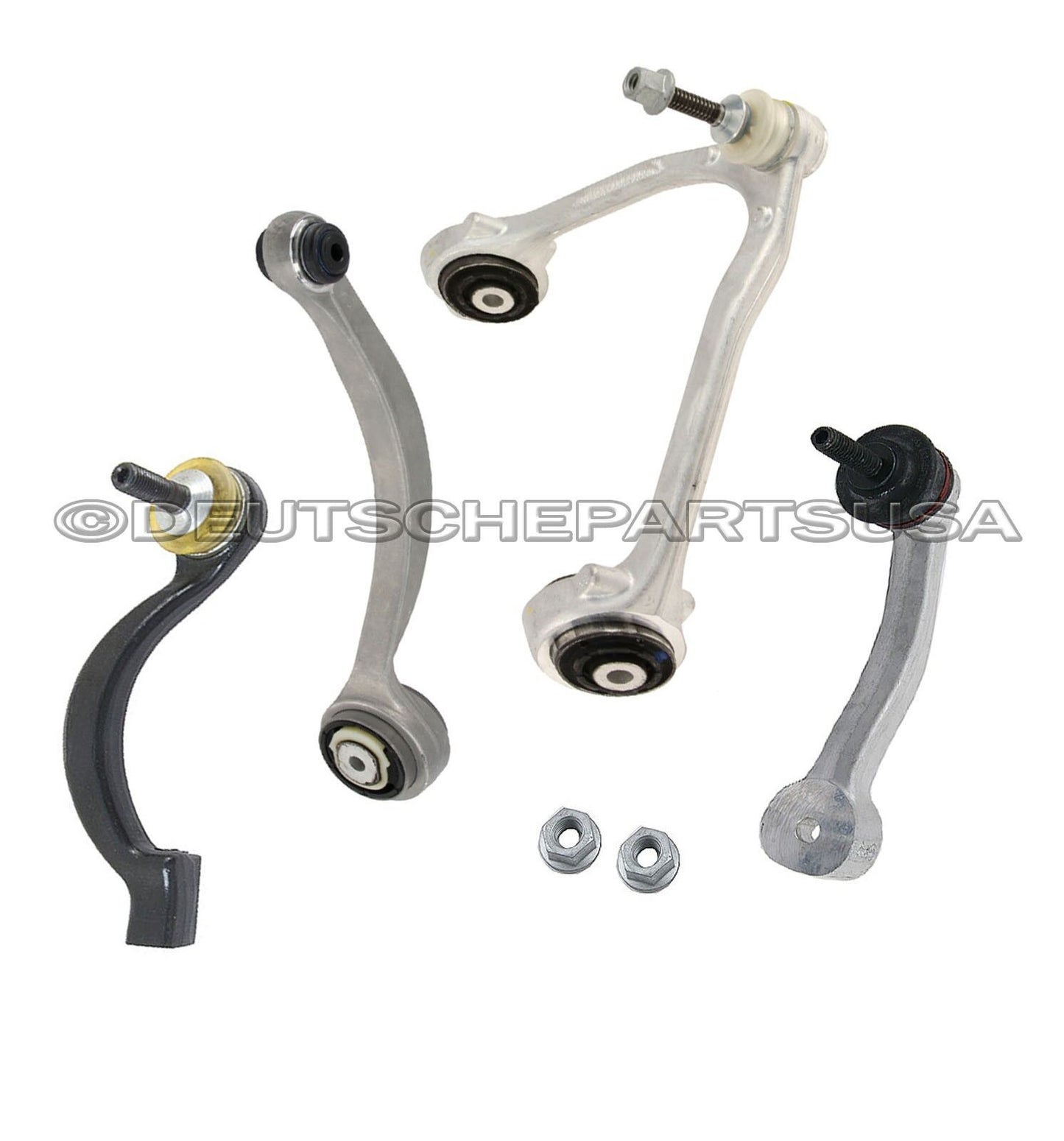 JAGUAR UPPER + LOWER CONTROL ARM BALL JOINT BUSHING Tie Rod Sway Bar Kit 4 RIGHT