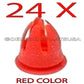 24 x Red Fender & Door Molding trim Clips for Various Mercedes Benz # 0019882081