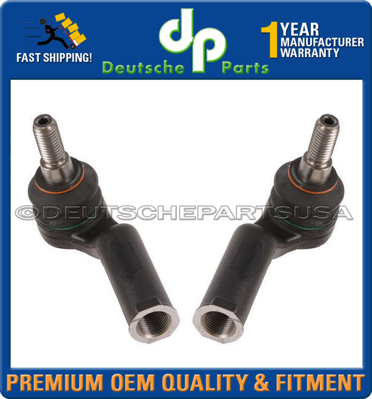 Volvo S60 S80 V60 V70 Front Steering Tie Rod Ends Outer 31302344 + 31302345 L+R
