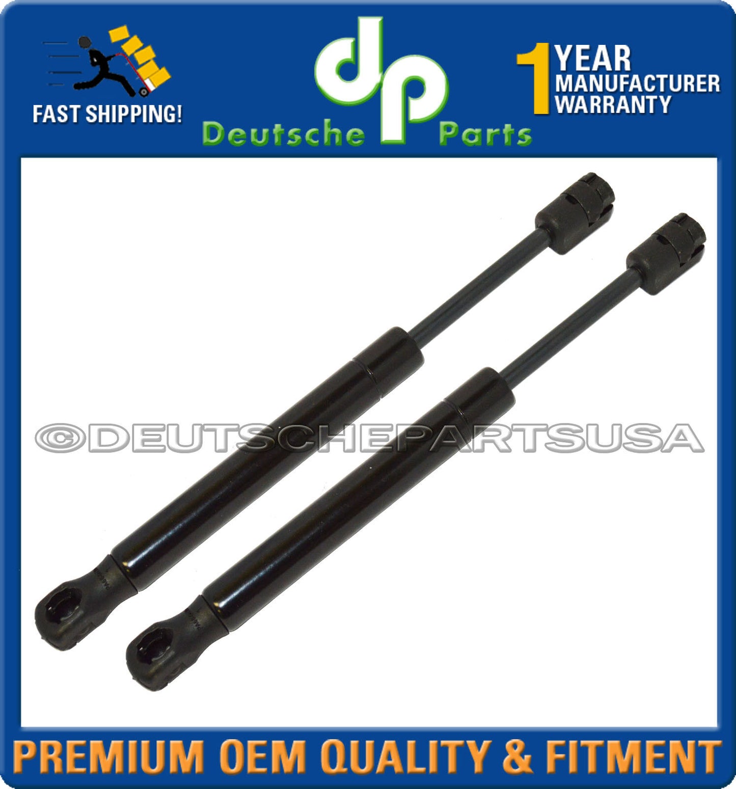Porsche 955 Cayenne 03-06 Rear Hatch Tailgate Glass Window Struts Damper Set 4