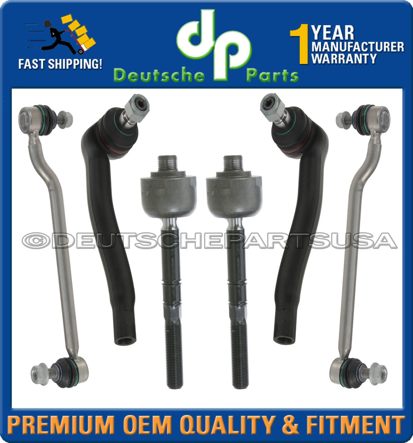 MERCEDES W203 4MATIC CONTROL ARM BALL JOINTS BUSHING TIE ROD SUSPENSION KIT 8