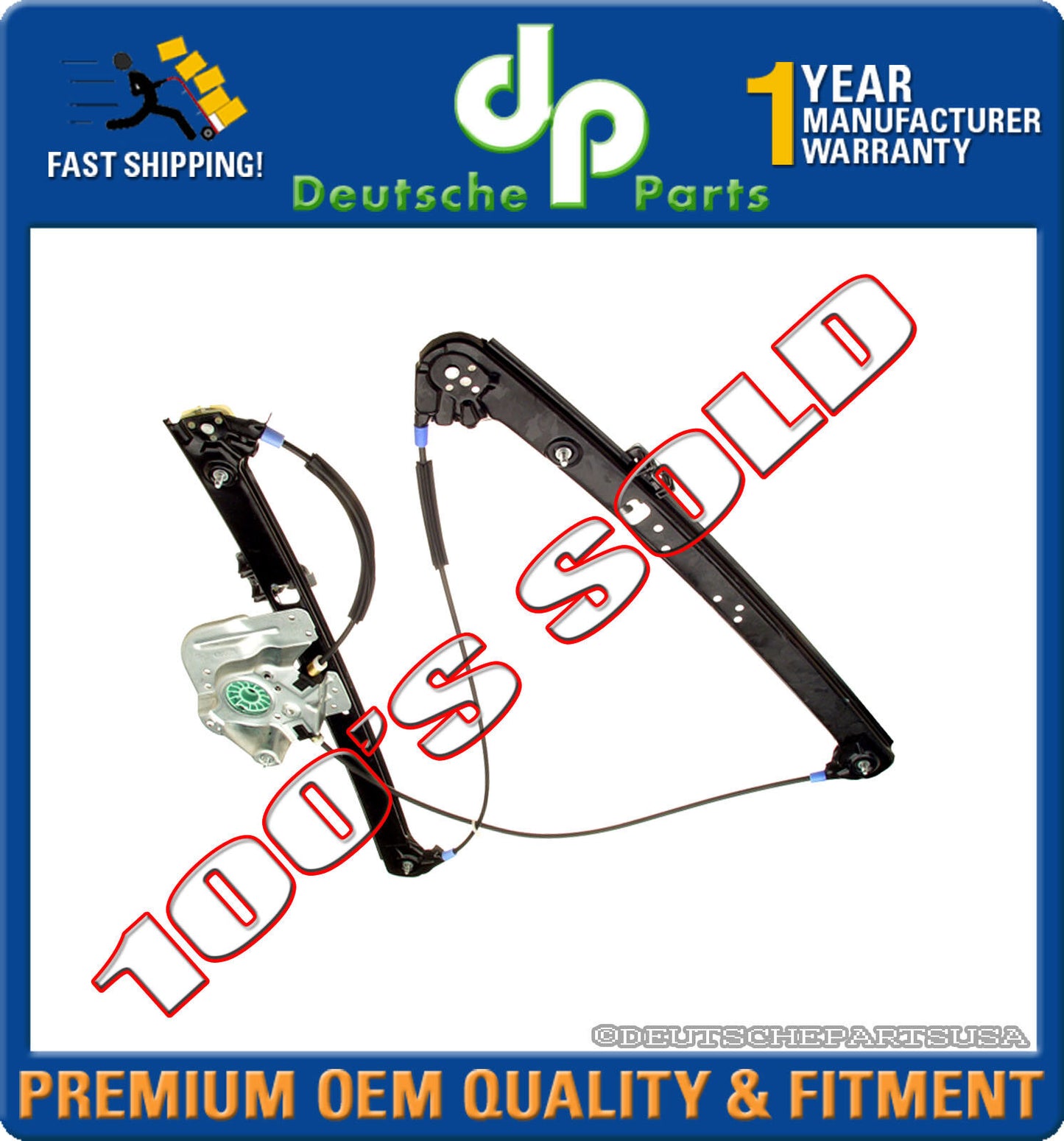 FRONT LEFT WINDOW REGULATOR for BMW E53 X5 3.0 4.4 4.6 i iS 51 33 8 254 911