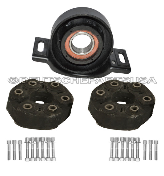 MERCEDES R170 W203 W208 DRIVESHAFT FLEX DISC COUPLING JOINT BEARING MOUNT KIT 3