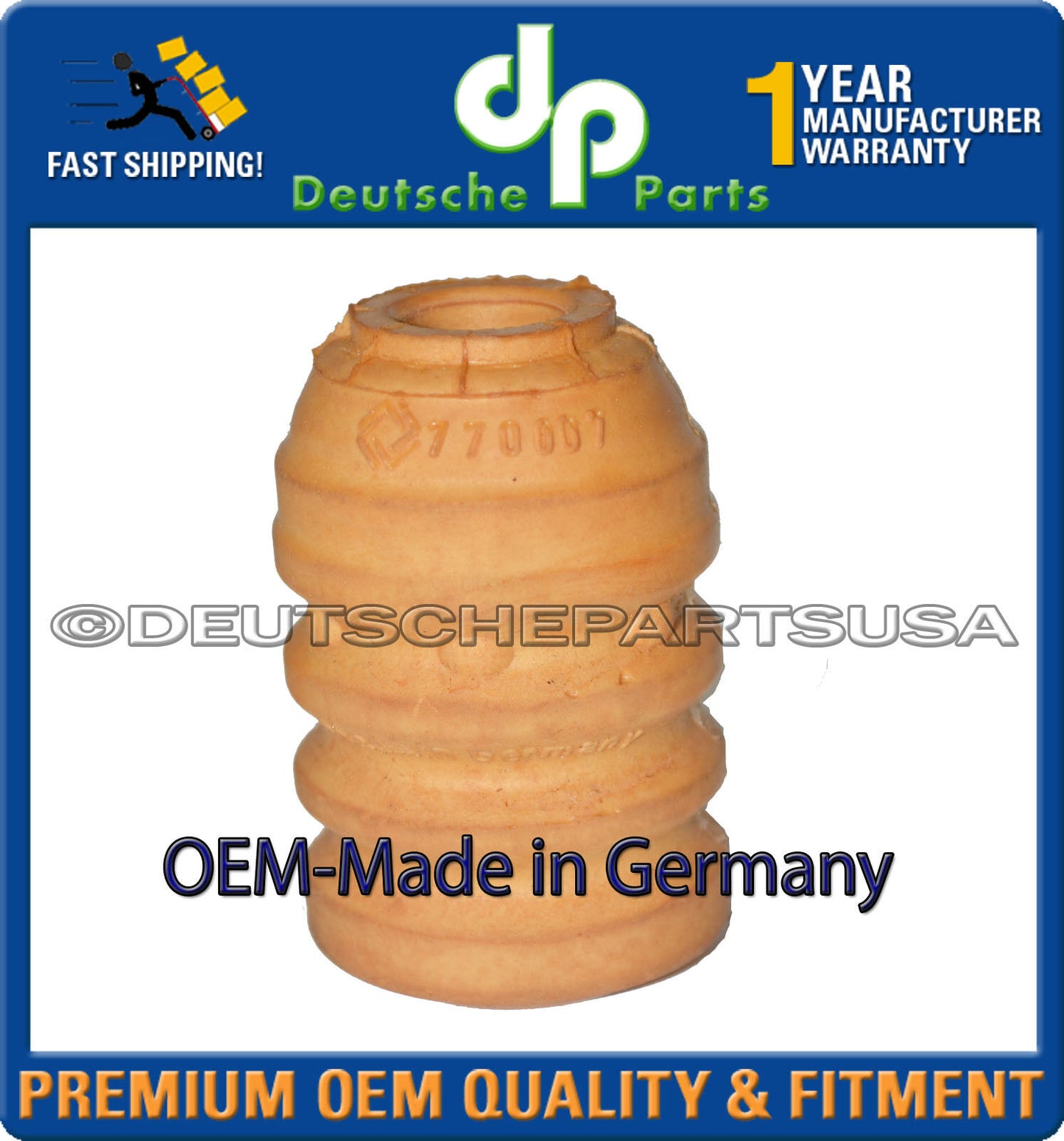 VW Cabrio Golf Jetta Front Rear Strut Bump Stop 357412303F Made In Germany Set 4