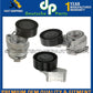 A/C Water Pump Compressor Belt Tensioner Idler Pulley for BMW E65 E66 Set of 3