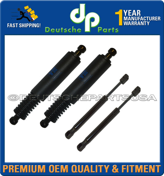 Porsche 955 Cayenne 03-06 Rear Hatch Tailgate Glass Window Struts Damper Set 4