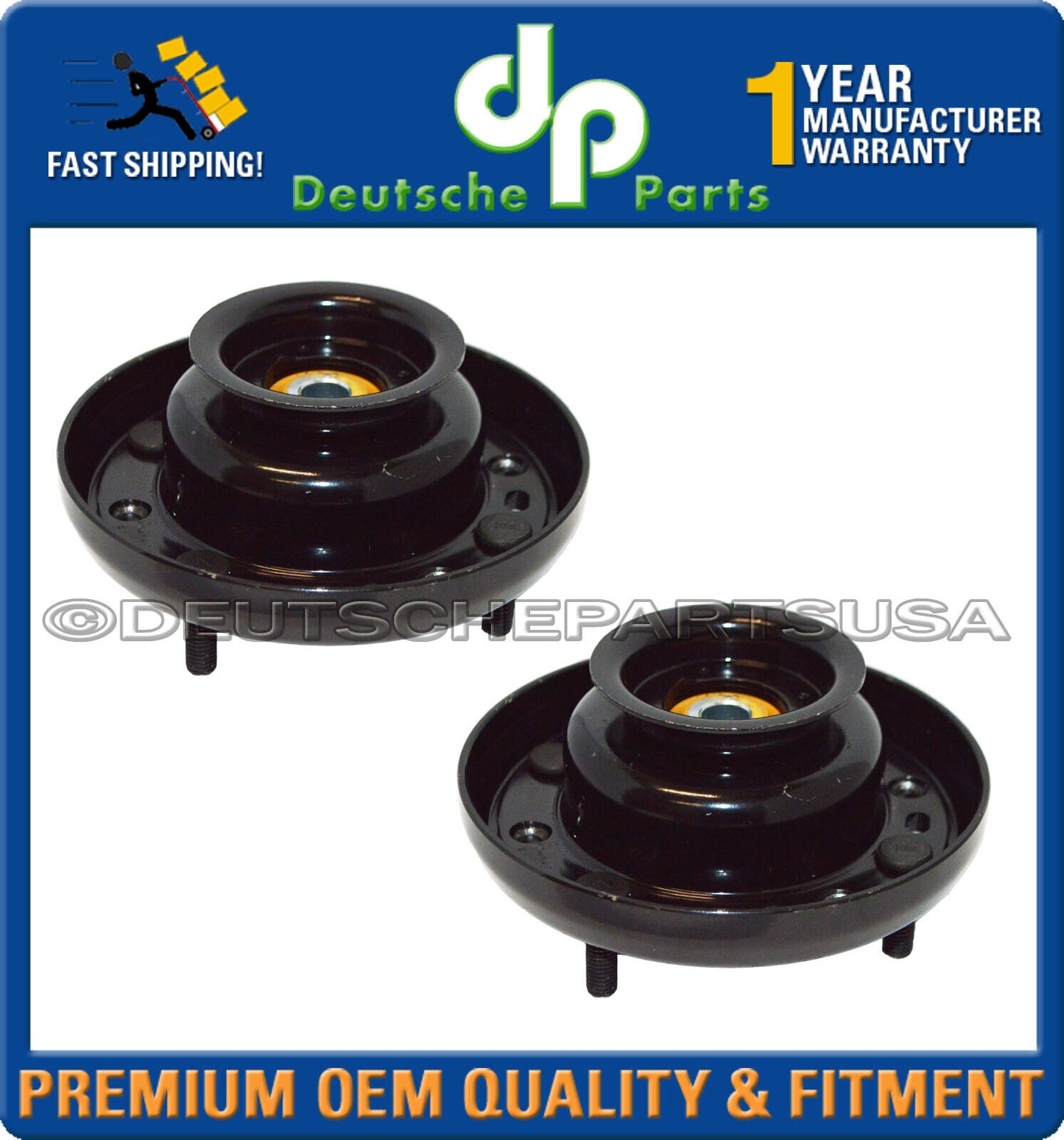 For Jaguar XKR Front / Rear & Left / Right Strut Shock Mount C2P22948 Set of 2