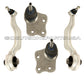 Mercedes W211 E Control Thrust Strut Arm + Upper Ball Joint Joints Set 4