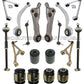 UPPER + LOWER CONTROL ARMS BALL JOINTS TOE LINK JAGUAR XK XKR SUSPENSION KIT 22