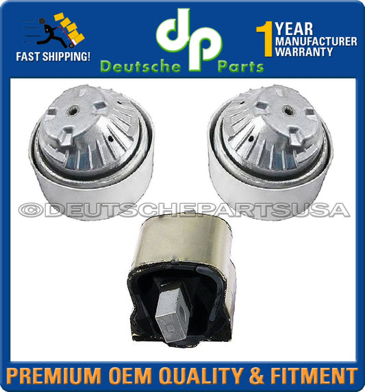 Mercedes W211 E400 CDI V8 Transmission Engine Motor Mount Mounts 2003-2007 SET 3