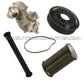 WATER PUMP + PULLEY + 2 Water Pipe to Engine Block / Alternator Housing for BMW