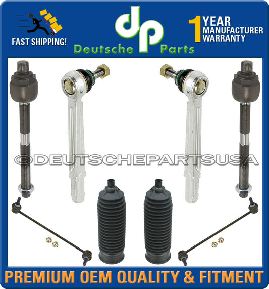 Porsche 911 996 C4 4S Stabilizer Anti Sway Bar Links Tie Rods Rack Boots Set 8
