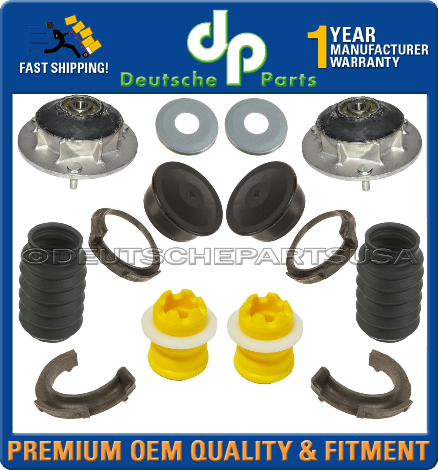 FRONT STRUT SHOCK ABSORBER TOP MOUNT BEARING Fr BMW E90 E91 E92 xi xDrive Set 20