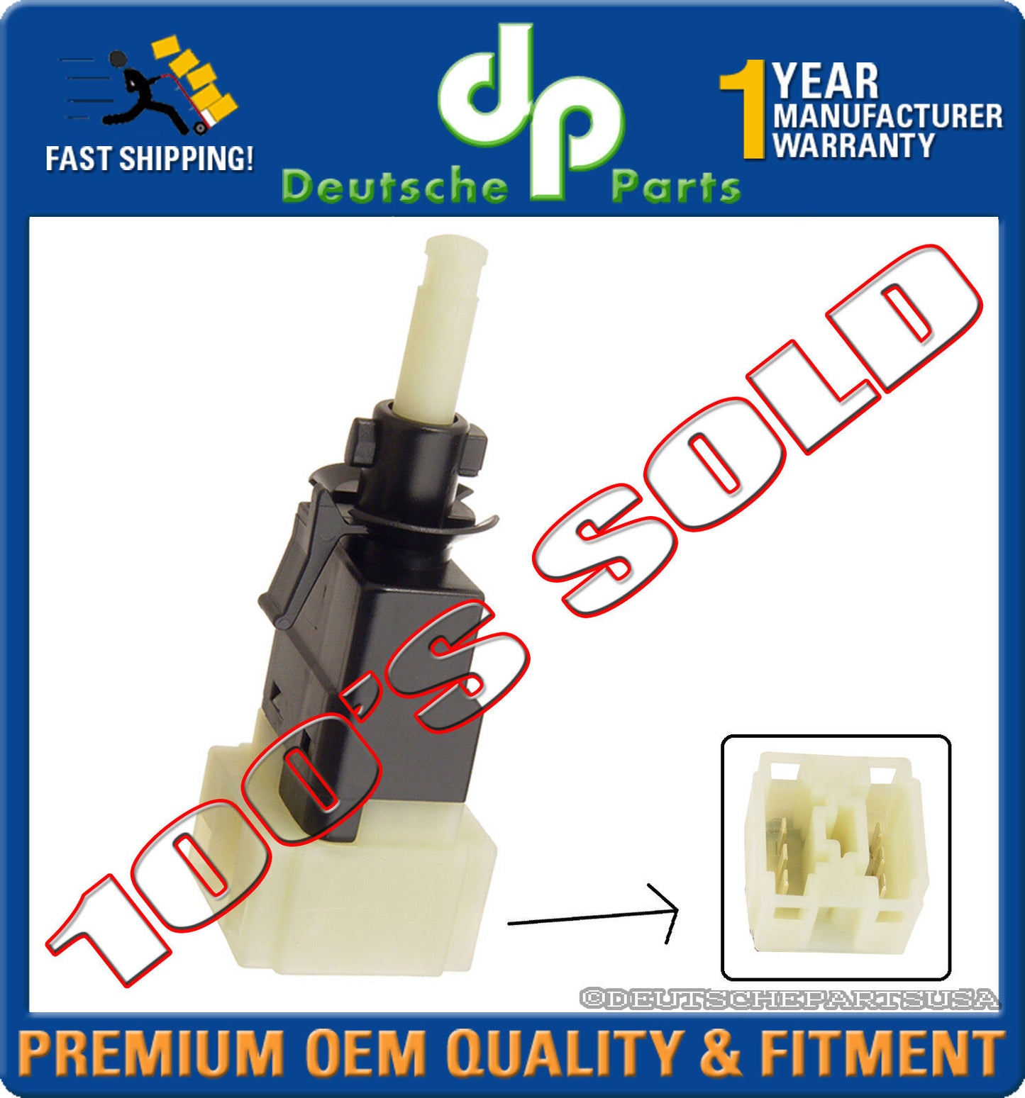 Mercedes E CLK SLK C Brake Stop Light Switch at Pedal 001 545 64 09  0015456409