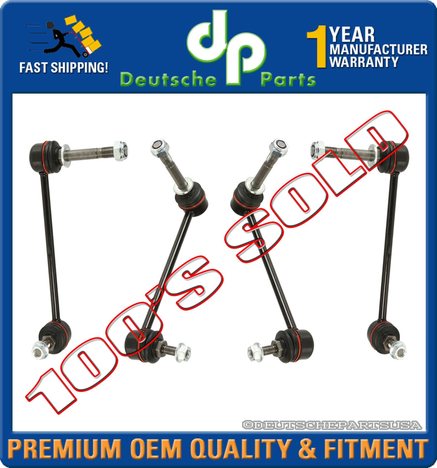 Porsche 986 BOXSTER FRONT + REAR Stabilizer Sway Bar Drop Links LEFT + RIGHT 4