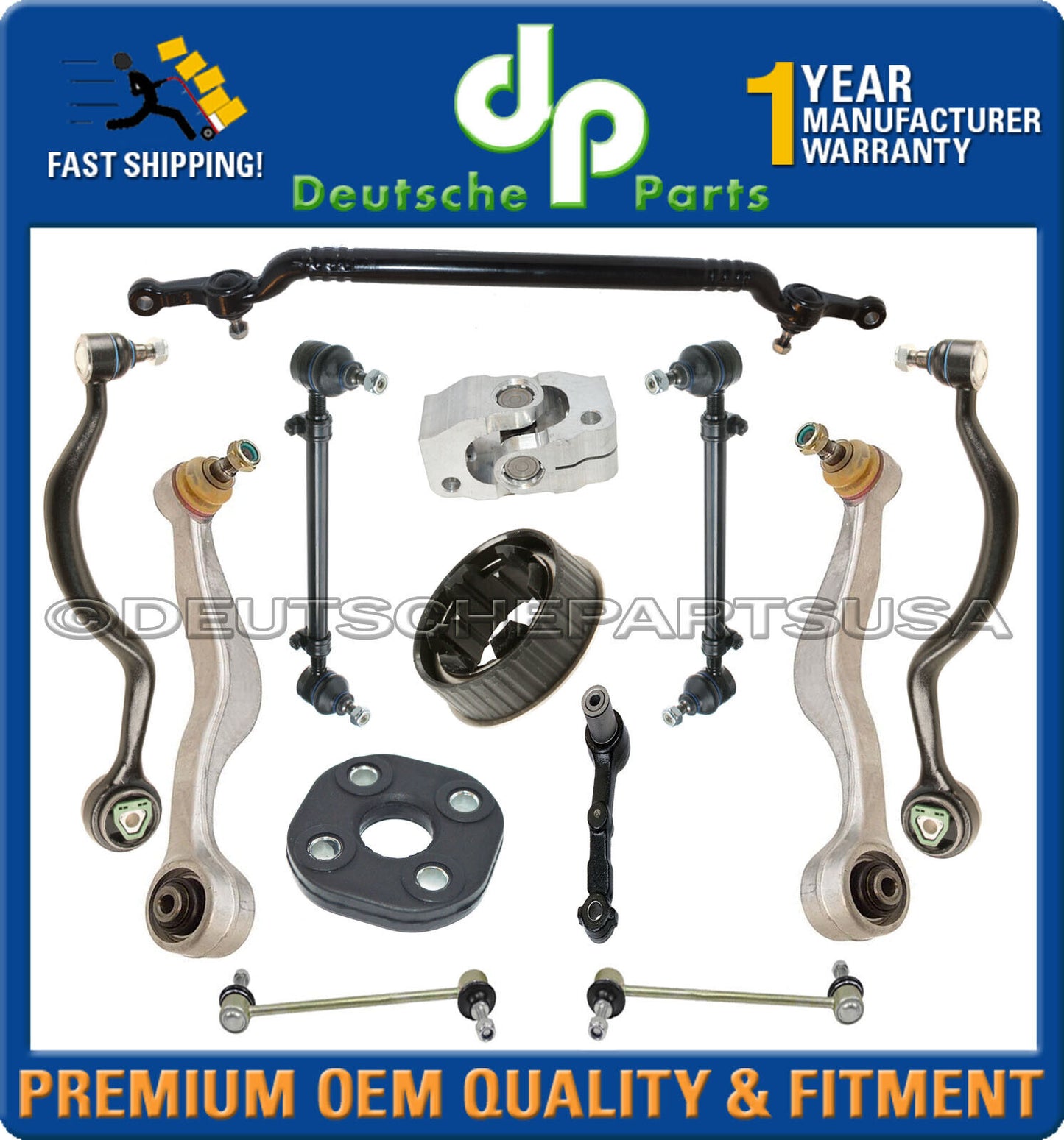 Control Arm Arms Ball Joint Center Drag Link Tie Rod Coupling BMW E31 Suspension