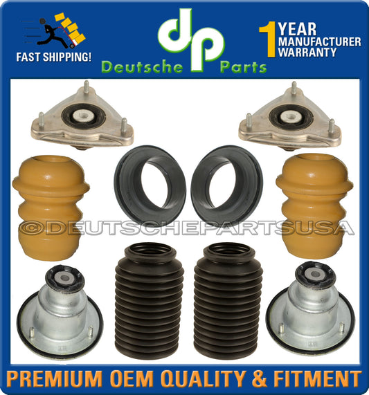 Porsche 986 987 Boxster Cayman Front + Rear Strut Mount Bearing Kit L + R SET 10