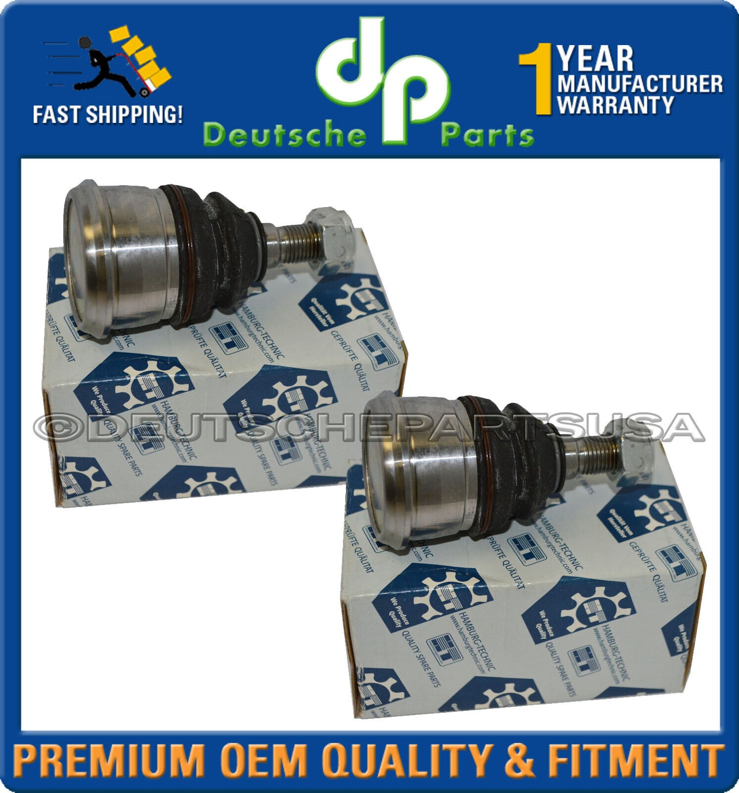 Mercedes R107 W114 W115 Front Lower Suspension Ball Joints L+R 1153331127 Set 2
