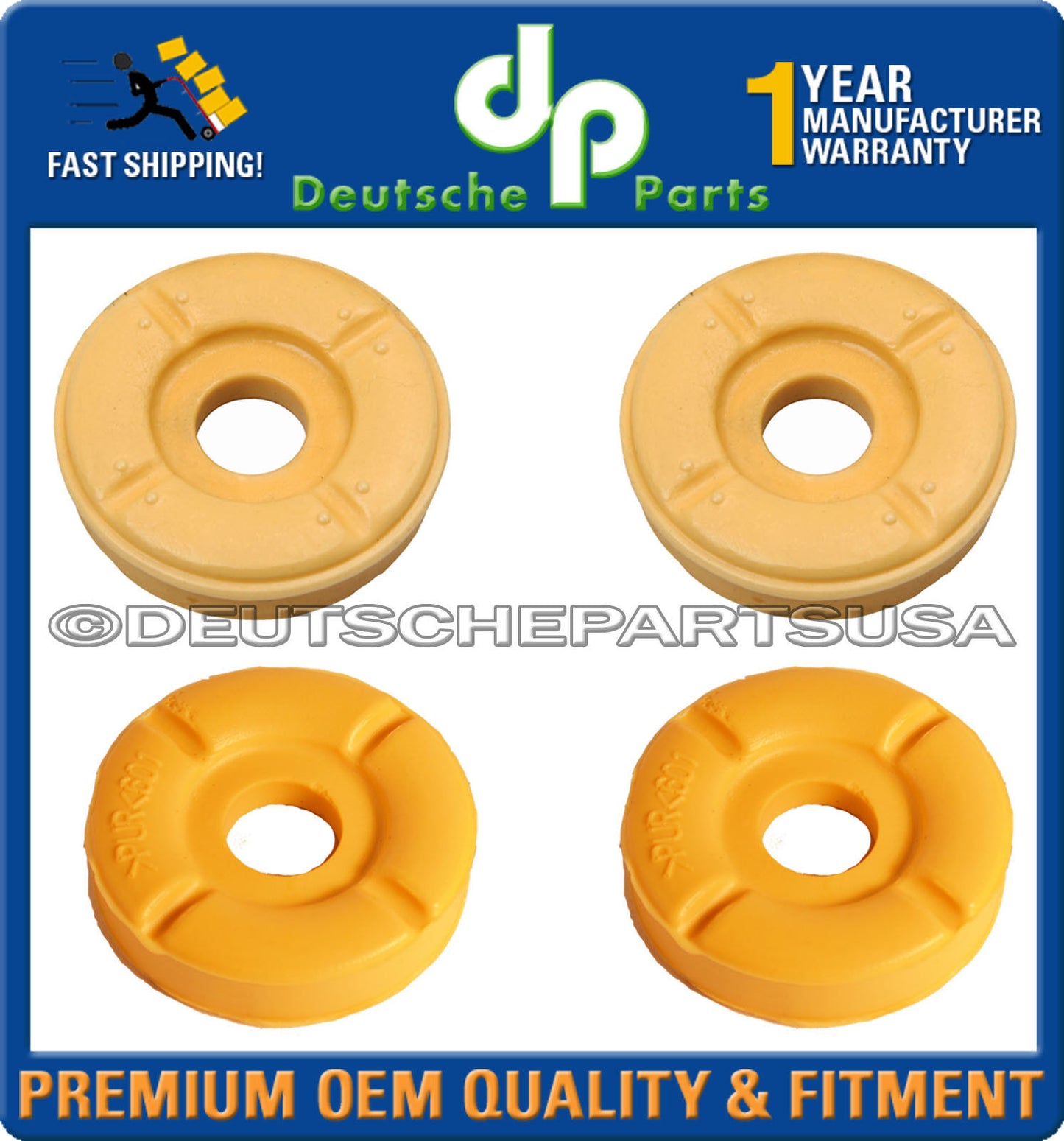 FRONT REAR SUPPORT GUIDE UPPER LOWER SHOCK STRUT MOUNT BUSHING BMW E70 E71 Set8
