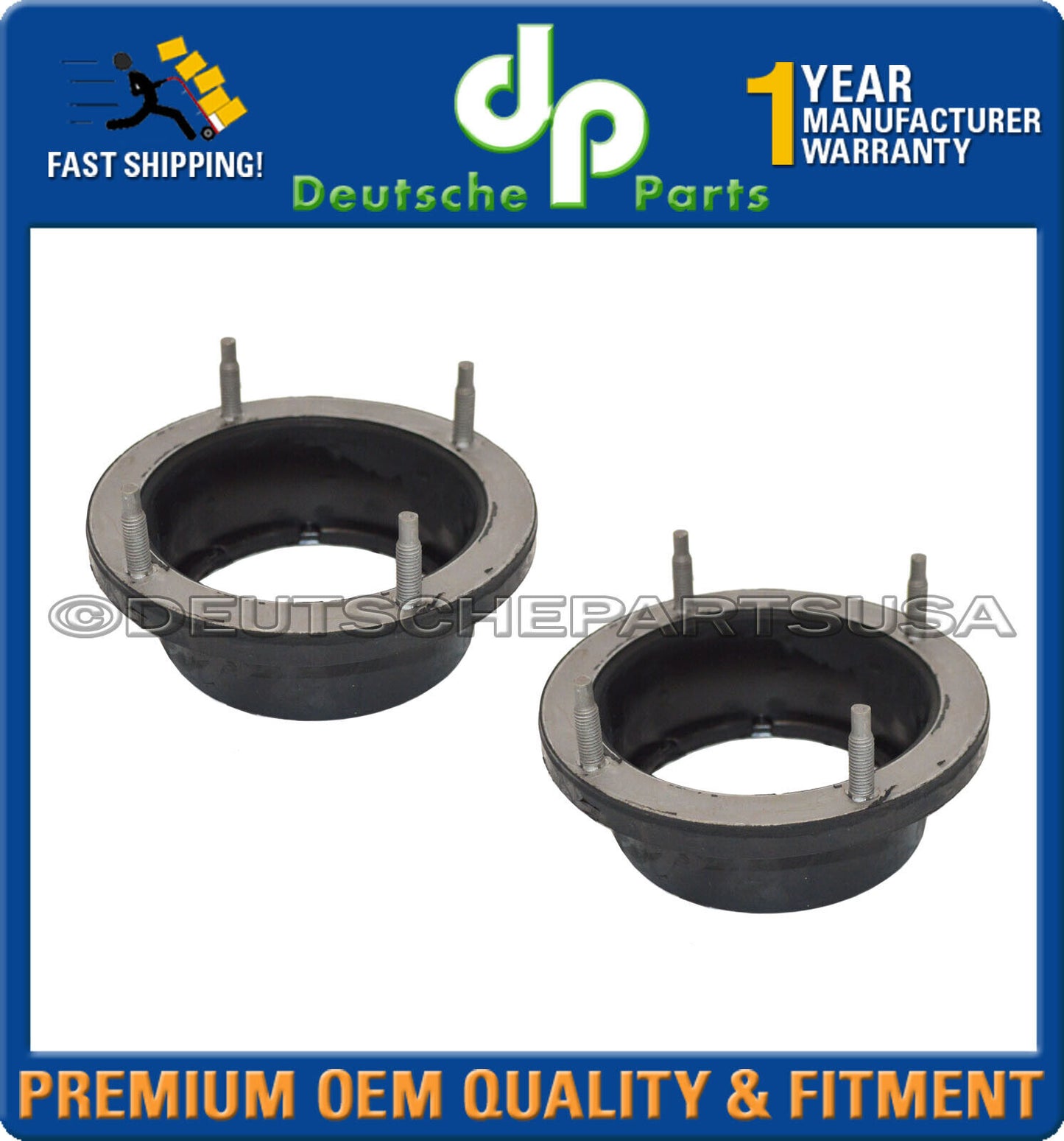Land Rover Discovery Front Upper Suspension Spring Isolator RBC100111 Set of 2