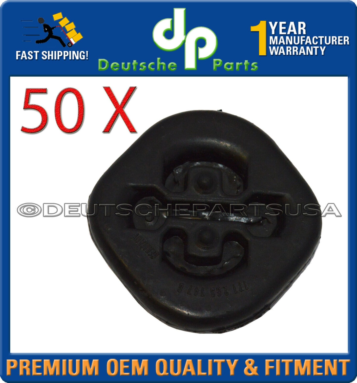 VW Cabrio Jetta Passat Scirocco Chain Reinforced Exhaust Hanger 171253147G x 50