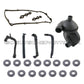 CRANKCASE VENT VALVE + BREATHER HOSE KIT VALVE COVER GASKET for BMW E46 320 325i