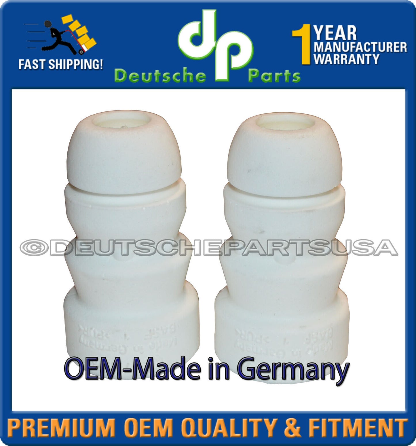 For Audi A7 Quattro Q5 Front Strut Bump Stop 8R0412131E Made in Germany SET of 2