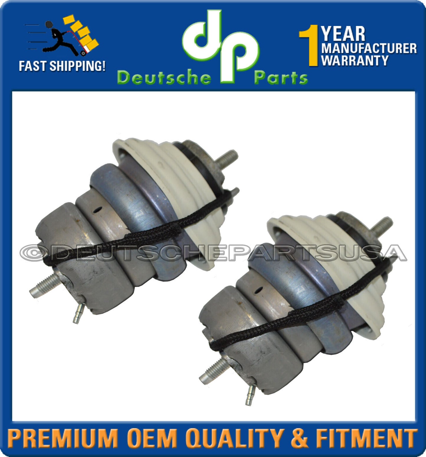 Jaguar XJ 2015-2019 Diesel 3.0 Engine Mount Front LH + RH C2Z13435 C2Z 13435 Set