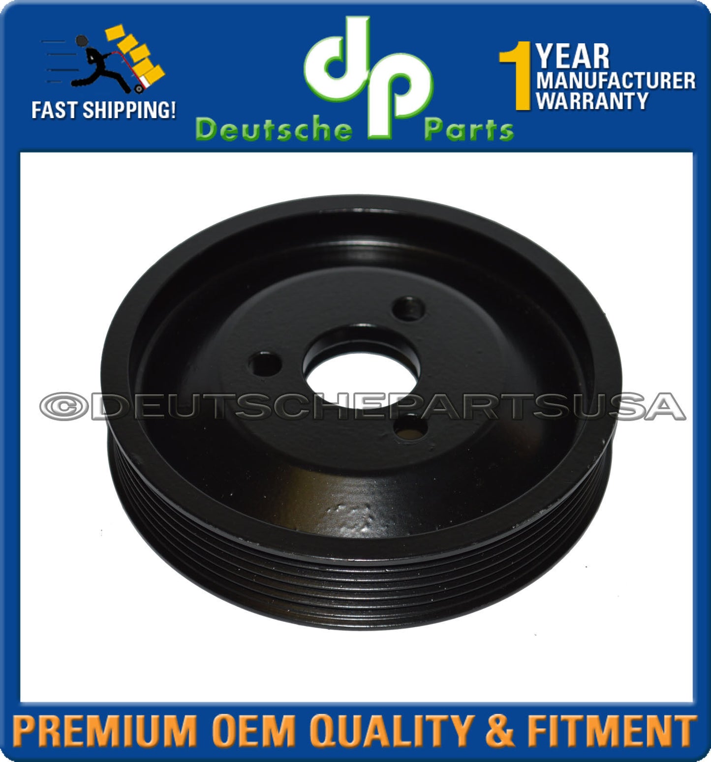 Power Steering Pump Pulley fr BMW X1 X3 Z4 E87 E46 1.6-2.0L 32427500335 ALUMINUM