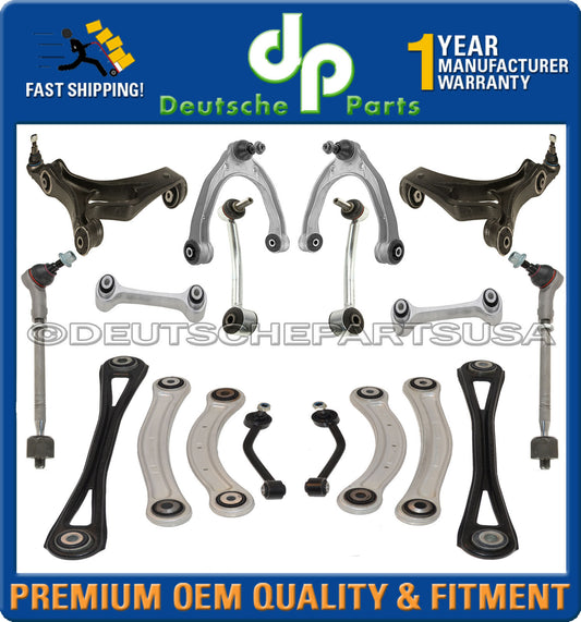 PORSCHE CAYENNE FRONT + REAR Control Arm Ball Joints Tie Rods Suspension Kit 18