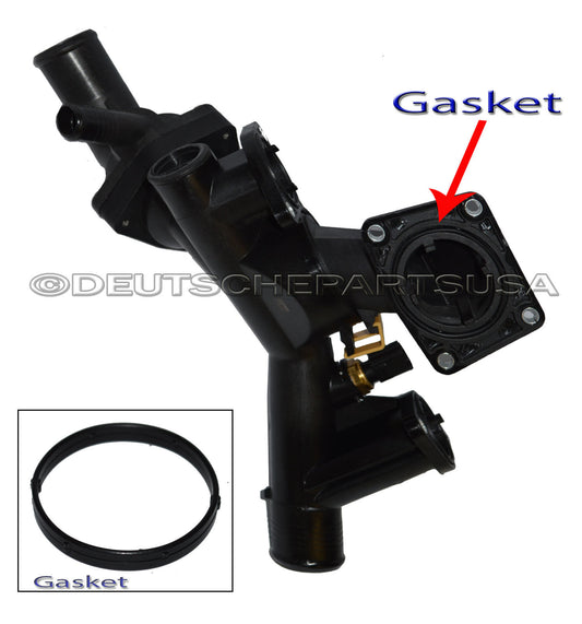 Engine Coolant Thermostat Water Outlet Assembly Land Rover LR3 Range Rover Sport