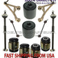 JAGUAR XF REAR Upper + LOWER CONTROL ARM BALL JOINT TOE LINK TIE ROD SET 12