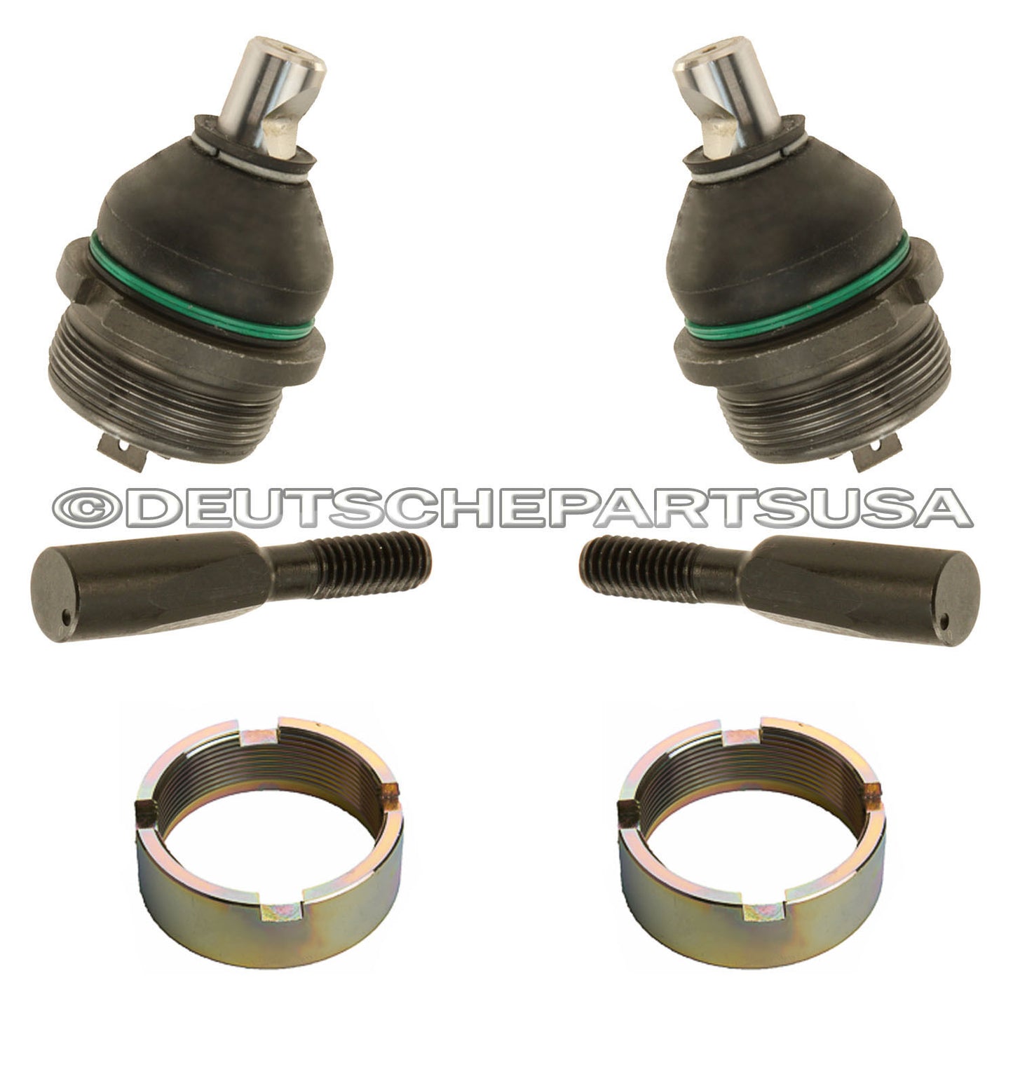 PORSCHE 911 912 914 930 Lower Ball Joint Joints NUT PIN PINS 2 x 911 341 049 01