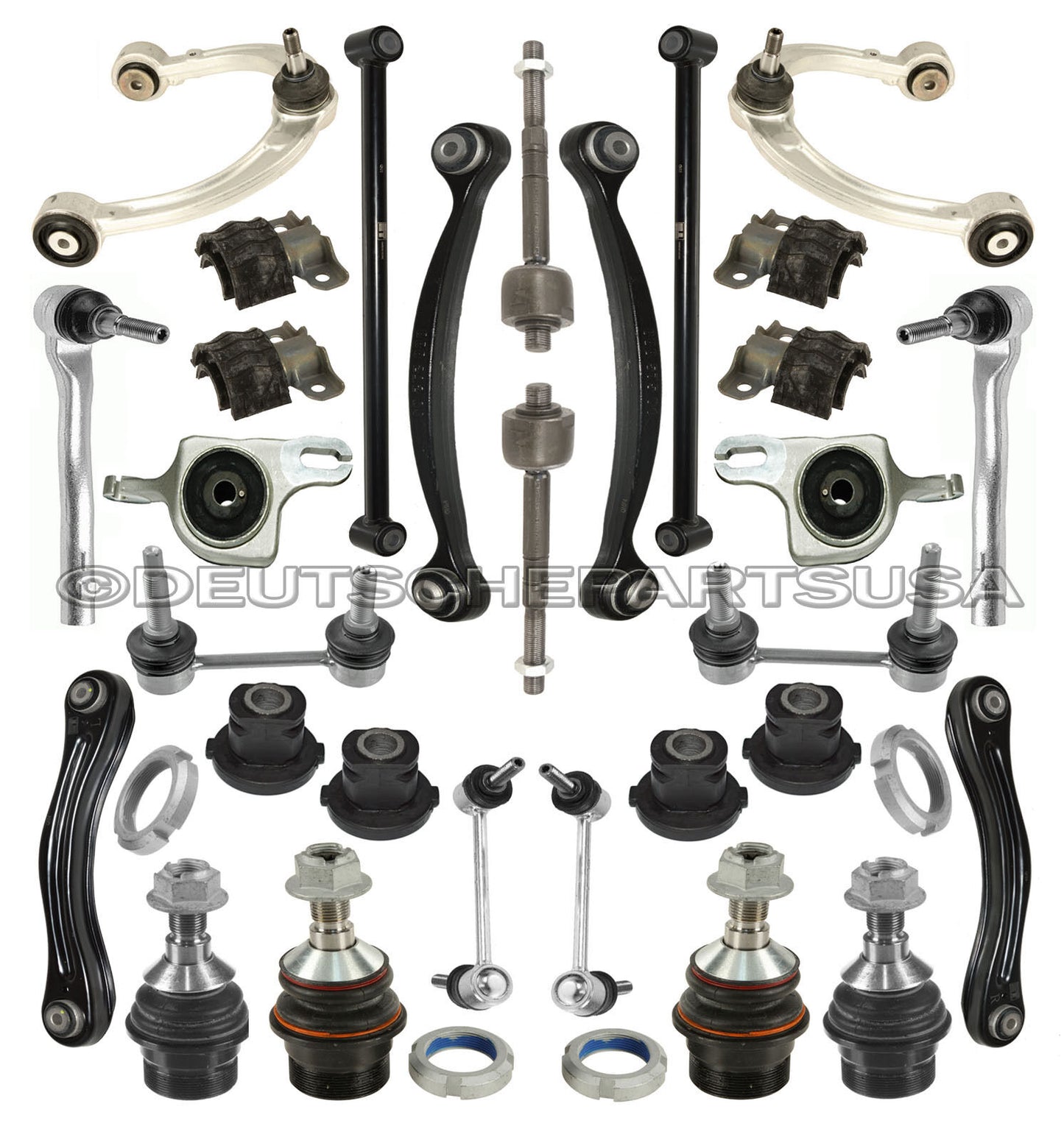 Mercedes X164 GL350 CDI BLUETEC FRONT REAR Control Arms SUSPENSION Kit 30pc 2009