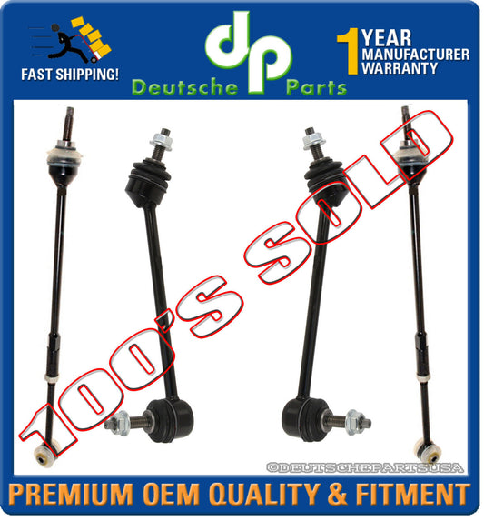 JAGUAR S-TYPE REAR SWAY STABILIZER BAR TORQUE TOE TIE ROD LINKS 1999-2002 SET 4