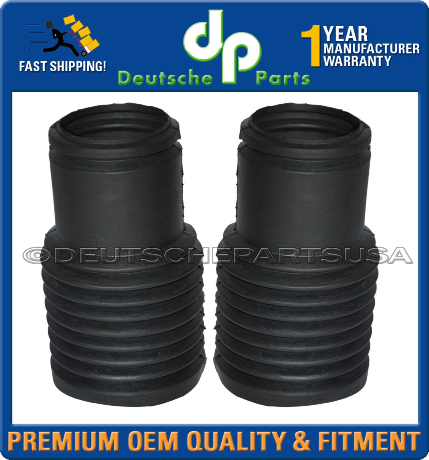 PORSCHE 986 BOXSTER REAR STRUT SHOCK MOUNT BUMP STOPS DUST BELLOWS L+R SET OF 4
