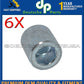 Porsche 911 914 930 Barrel Nut for Camshaft Housing 90111127100 Steel 14mm Set 6