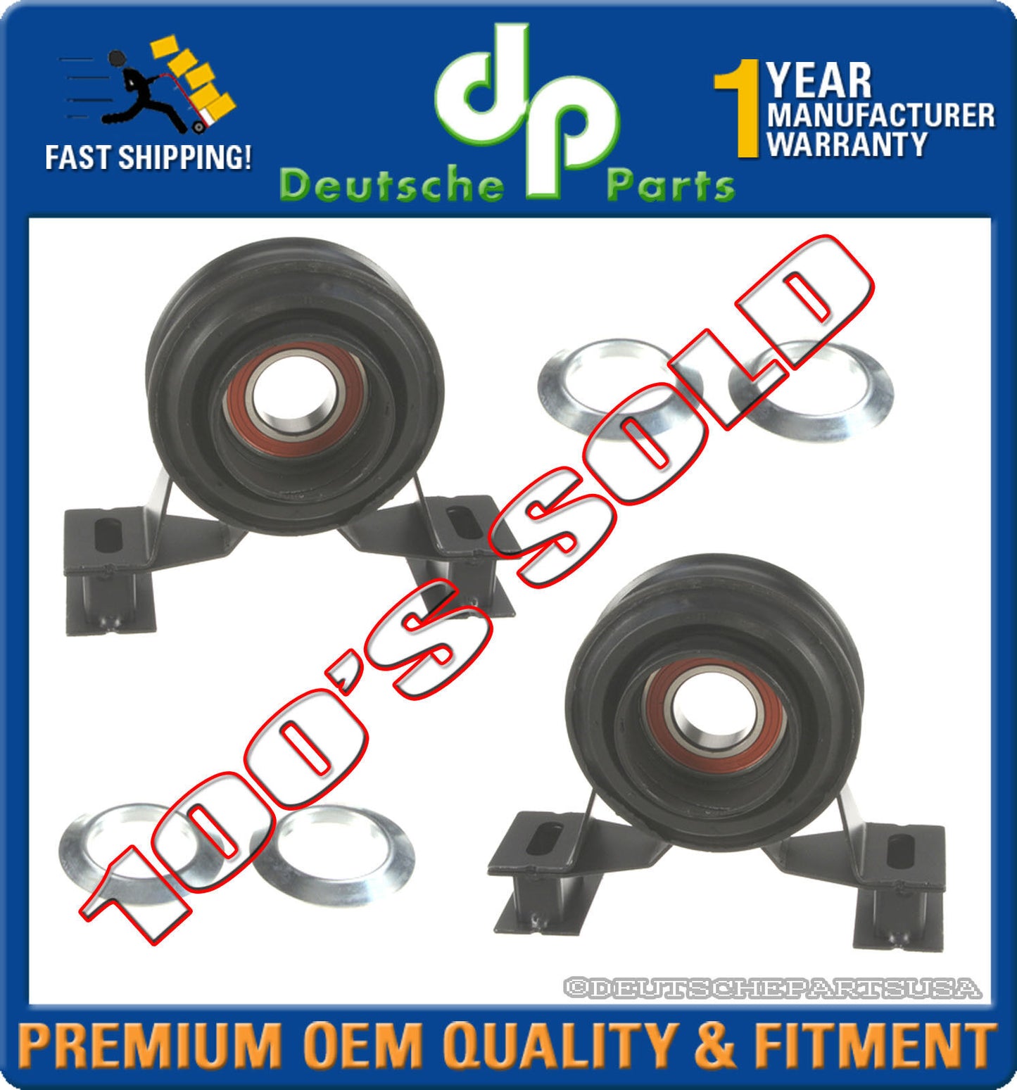 Driveshaft Center Support Bearing Land Rover 2.5 V6 FREELANDER TOQ000060 SET 2
