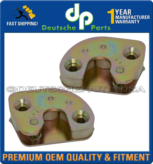 PORSCHE 911  930 DOOR STRIKER STRIKE PLATE PLATES 68-98 LEFT + RIGHT GOLD SET