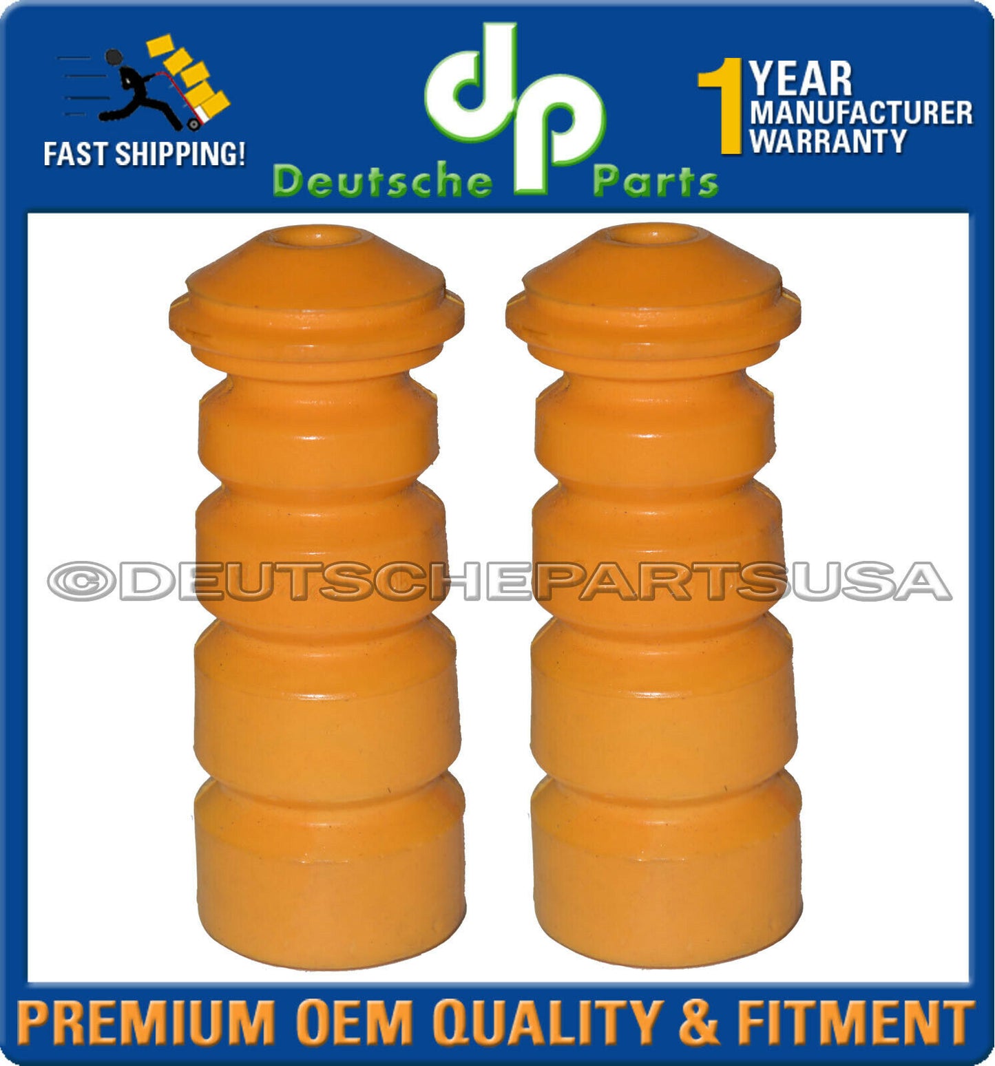 VW Cabrio Golf Jetta Front Rear Strut Bump Stop 357412303F Made In Germany Set 4