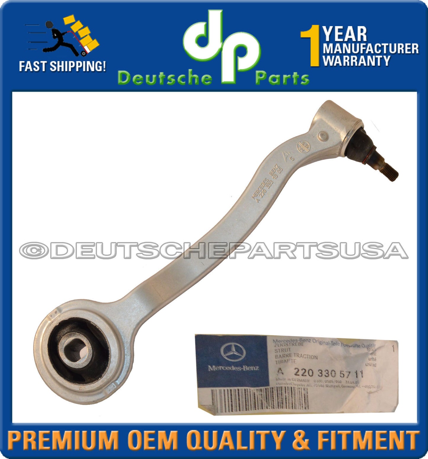 GENUINE Mercedes CL500 CL600 S430 S500 Front Lower LEFT Control Arm 2203305711
