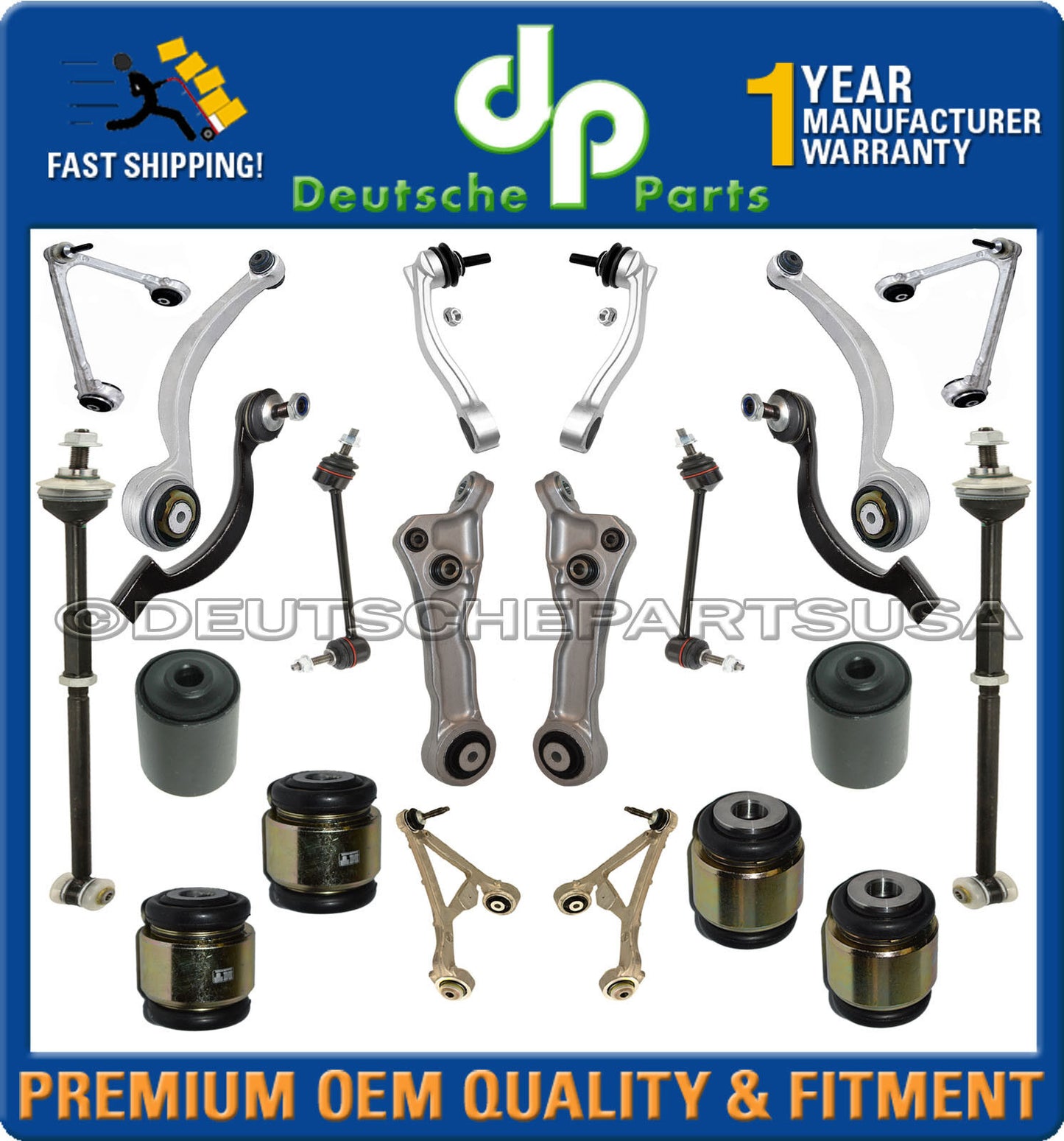 UPPER + LOWER FRONT + REAR CONTROL ARMS BALL JOINTS Tie Rods for JAGUAR S TYPE