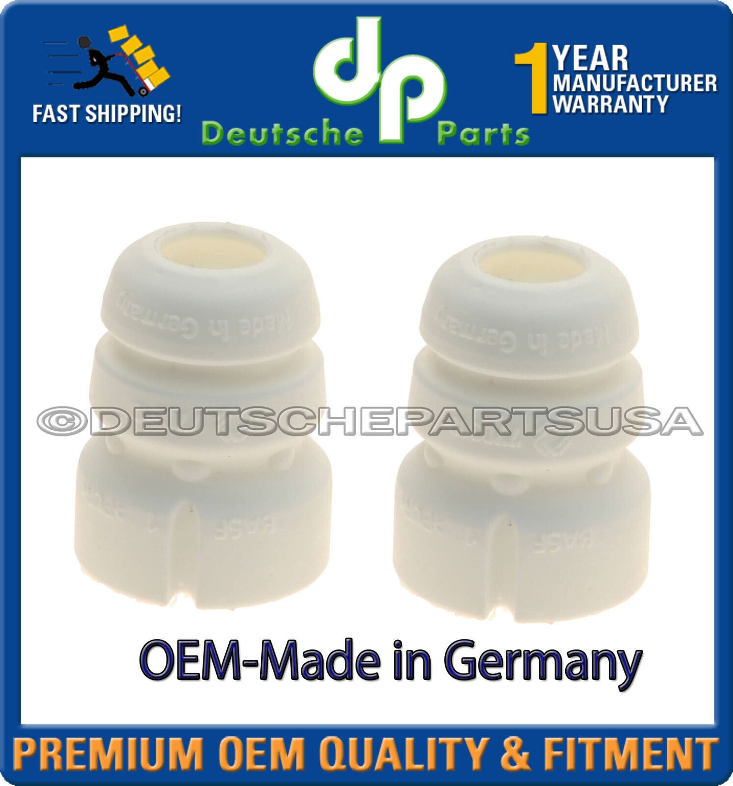 FRONT Strut Bump Stop fr AUDI A4 A5 A6 A7 Quattro SET Made in Germany 8K0412131F