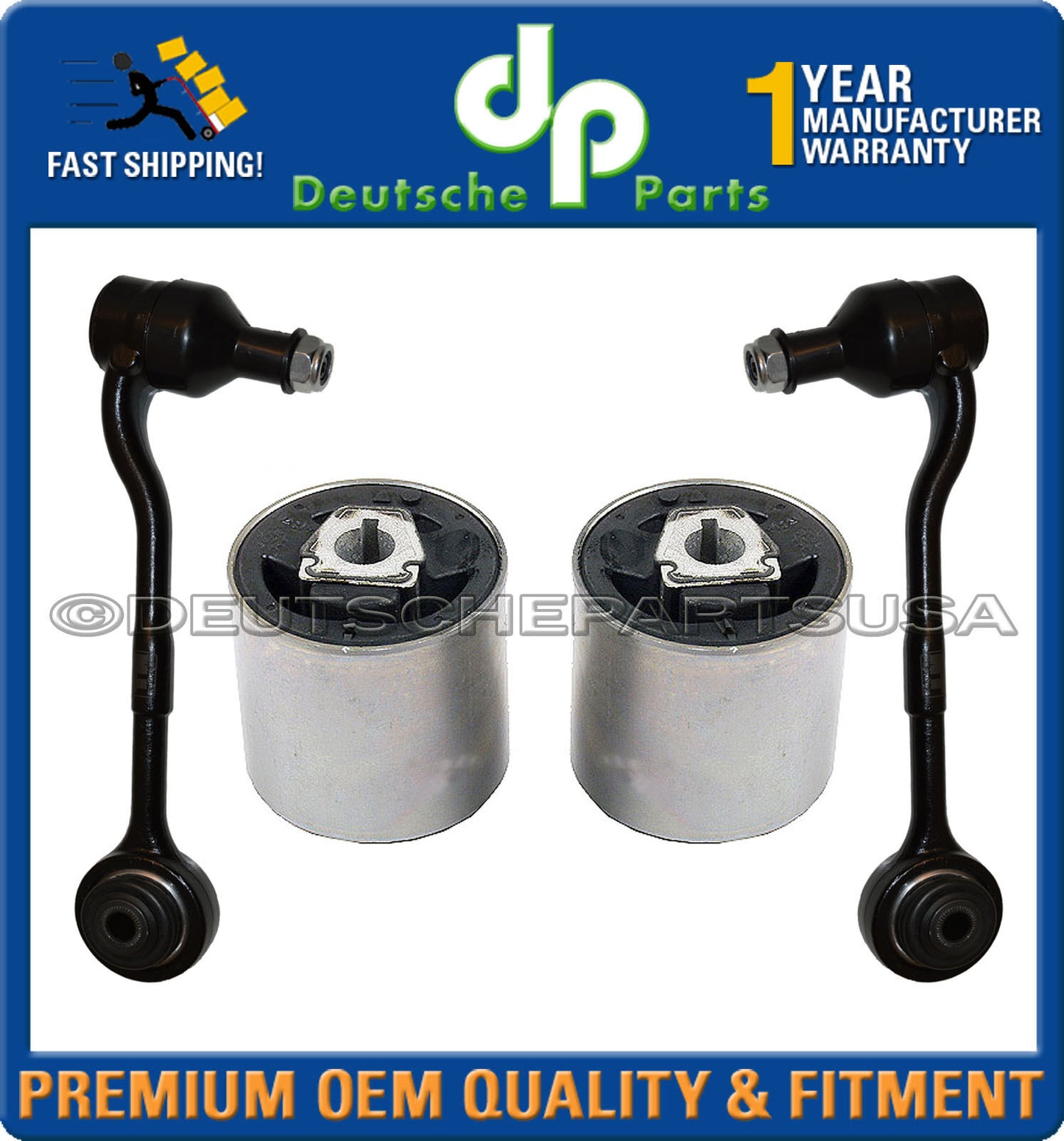 Front UPPER + LOWER Control Arms Ball Joints Bushing for BMW E90 Xi xDrive SET 6