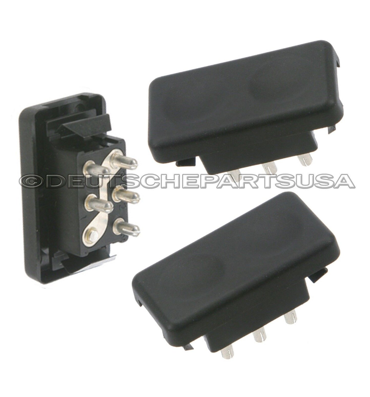 PORSCHE 924 944 POWER WINDOW TIP SWITCH BLACK 477 959 622 01C 477959622 SET 3